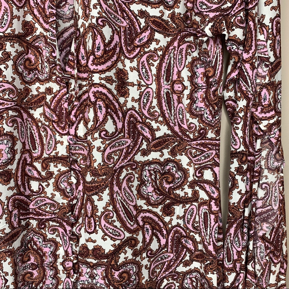 For Love & Lemons Romy Paisley Ruffle Mini Dress - Picture 5 of 9